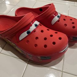 Lightning McQueen Crocs Size 12