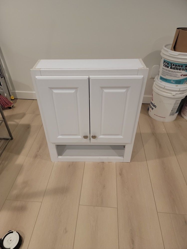 White Bathroom Wall Cabinet