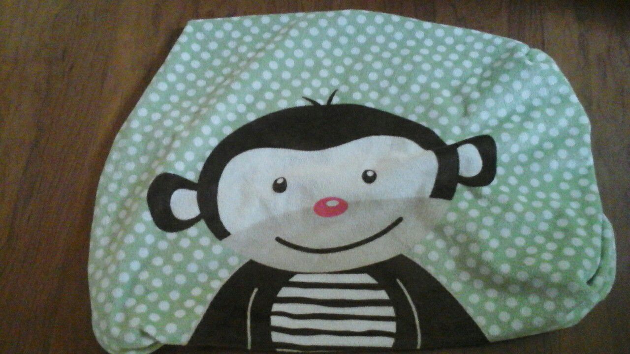 Monkey changing table cushion cover
