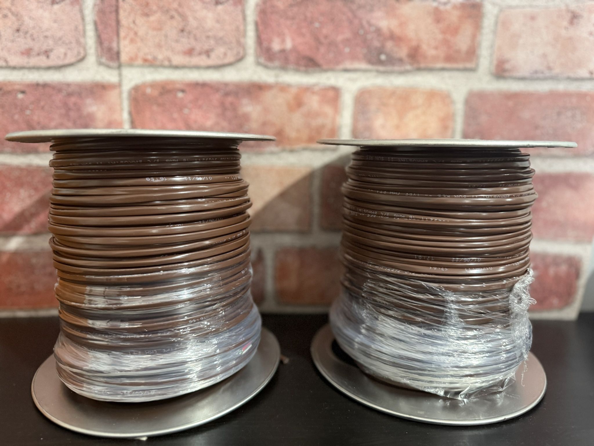 500-Feet 3 Conductor Thermostat Wire; 18-Gauge Solid Copper Class 2 Power-Limited Circuit Cable; Brown