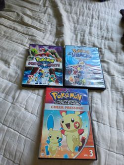 Pokemon Lot Of 3 DVD’S Preowned Used
