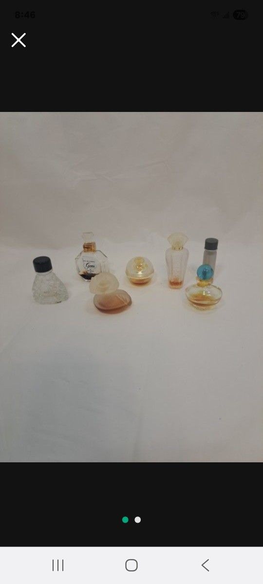 Vintage Perfume Bottles Empty-CK One-Kenzo-Perry Ellis 360 & More -LOT OF 7