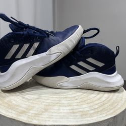 Adidas Ownthegame K Mid Basketball Shoes Collegiate Navy Blue White Boys/Youth Size 13