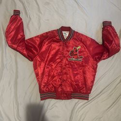 Saint Louis Cardinals Vintage Chalk Line 90’s Satin Bull Pen Jacket (Men’s XL)