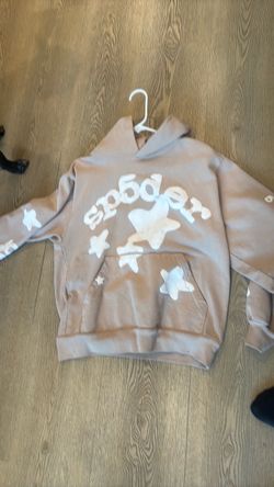 Brown sp5der hoodie