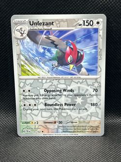 Pokémon TCG Unfezant Reverse Holo 135/162 