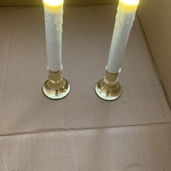 New Two Beautiful Battery Operated Candles