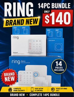 BRAND NEW RING ALARM SYSTEM 14 PIECE SET SMART