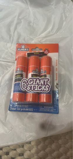 Elmer's Giant Washable School Glue Sticks 6-Pack
