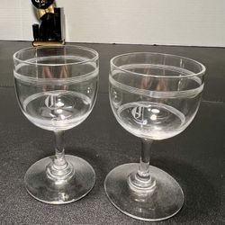 Thomas By  Rosenthal Vintage 1970s 2 “Trend” Etched Liquor Glasses 