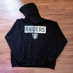 Men's Size Large Hoodie Sweatshirt NFL Team Apparel Las Vegas Raiders 