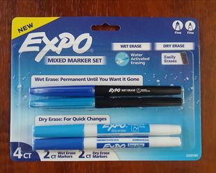 EXPO MIXED MARKER SET ( 2 PACKS 8CT TOTAL)