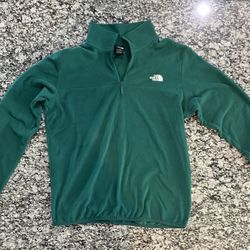 The North Face Fleece Pullover 1/4 Zip - Medium - Green