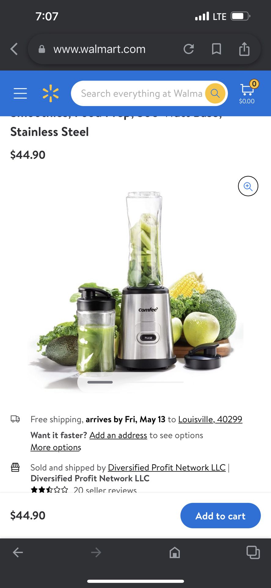 Open Box: Rosewill Single Serve Personal Blender for Smoothies