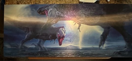 Holographic dinosaur art