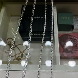 Silver Chains 925 & Rope Chain Available 