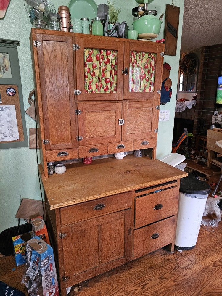 Antique 1920s Hoosier Kitchen Cupboard