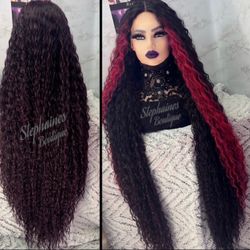 Human Hair Blended Lace Front Wig 