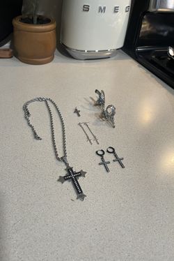 Lot Of Cross Jewelry Free Small Cross Pendant Included 