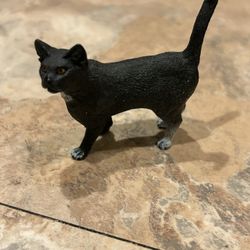 Schleich Black Tuxedo Cat Standing 2014 Figurine Animal Toy Pet Figure Farm