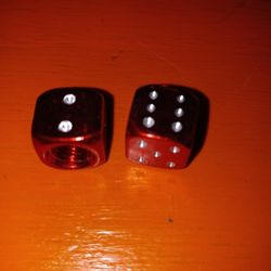 Red Dice Tire Cap Covers