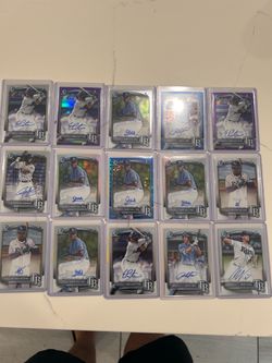 Tampa Bay Rays autograph 1st bowman Lot
