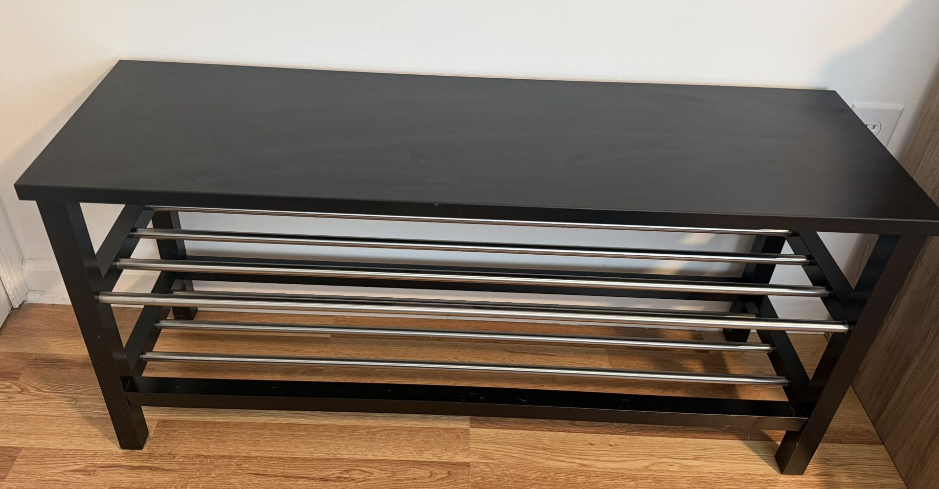 Bench with shoe storage IKEA Tjusig