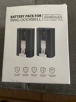 Ring Doorbell Battery Pack 6040mAh 2-Pack