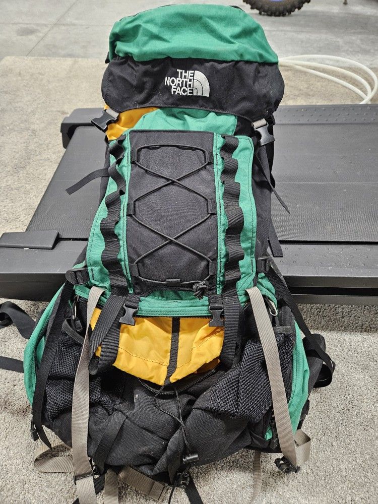 The North Face Internal Frame Hiking Backpack With Sleeping Bag for