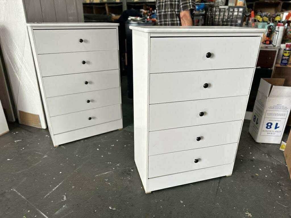 Cajoneras Blancas Con 5-cajones
