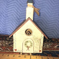 Hand Painted Bird House 