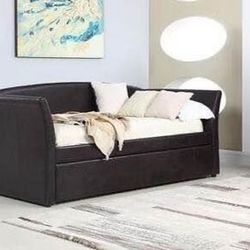 Brand New Dark Brown Daybed with Pullout Trundle