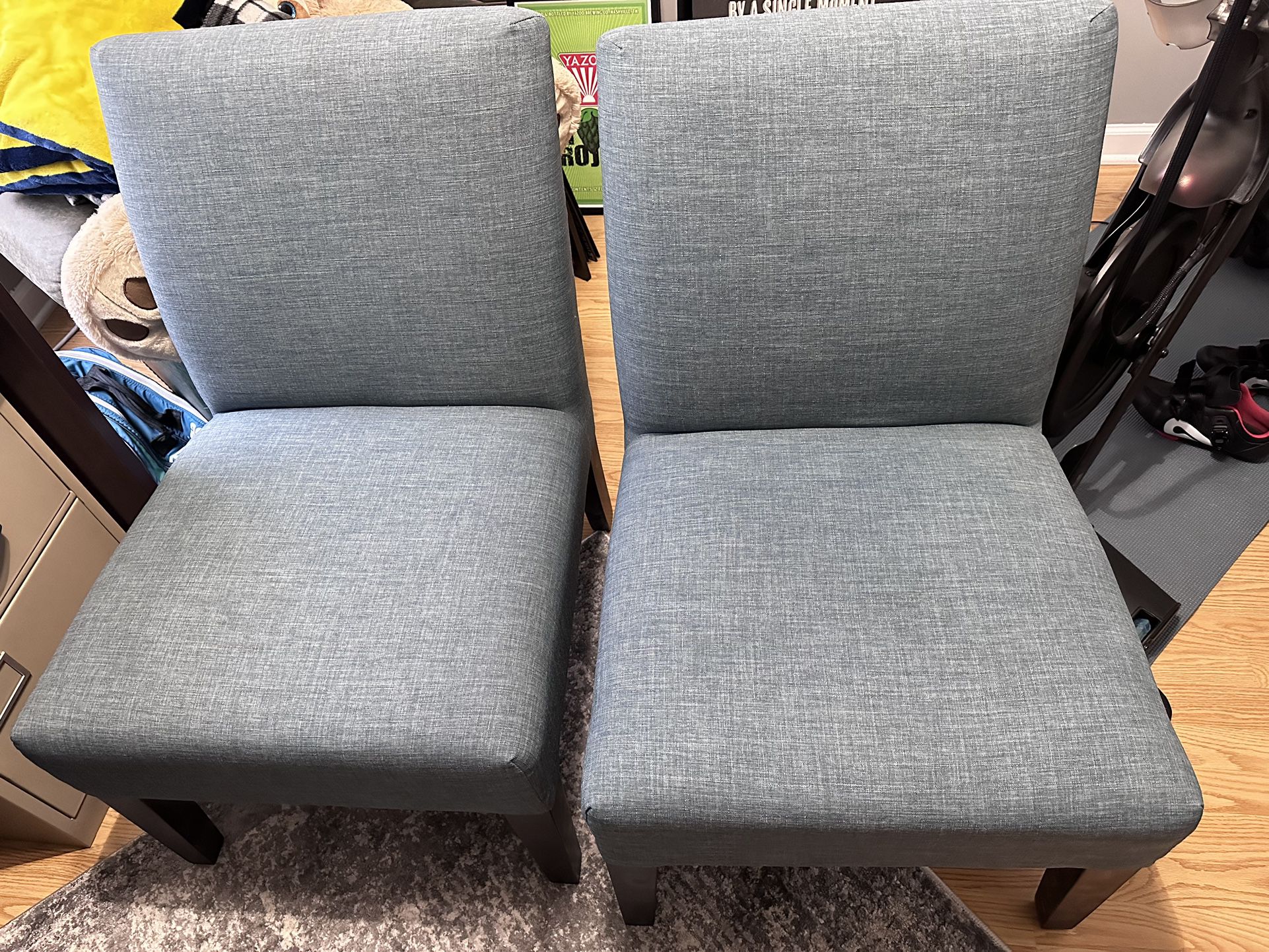 Teal Upholstered Chairs - NEW! 