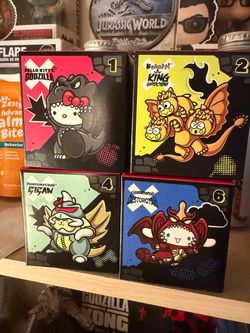 Hello kitty x Godzilla trade