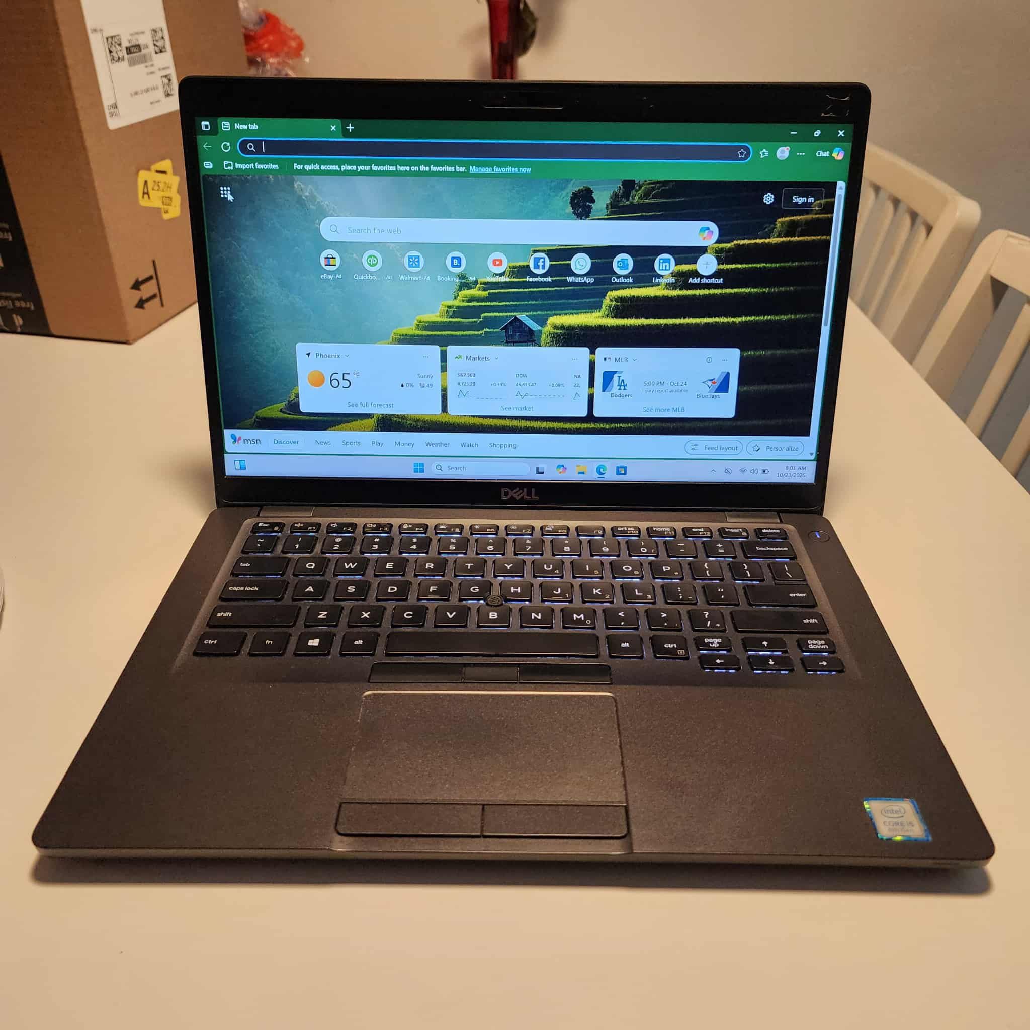 Dell™ Latitude 5400 Laptop, 14" Screen, Intel® Core™ i5 8265U 8GB Memory, 240GB Solid State Drive, Windows® 11 Pro. Microsoft office installed ** NO