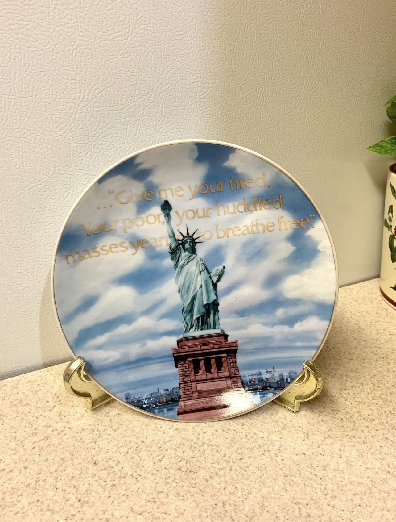 Plate "Statue of Liberty 1985