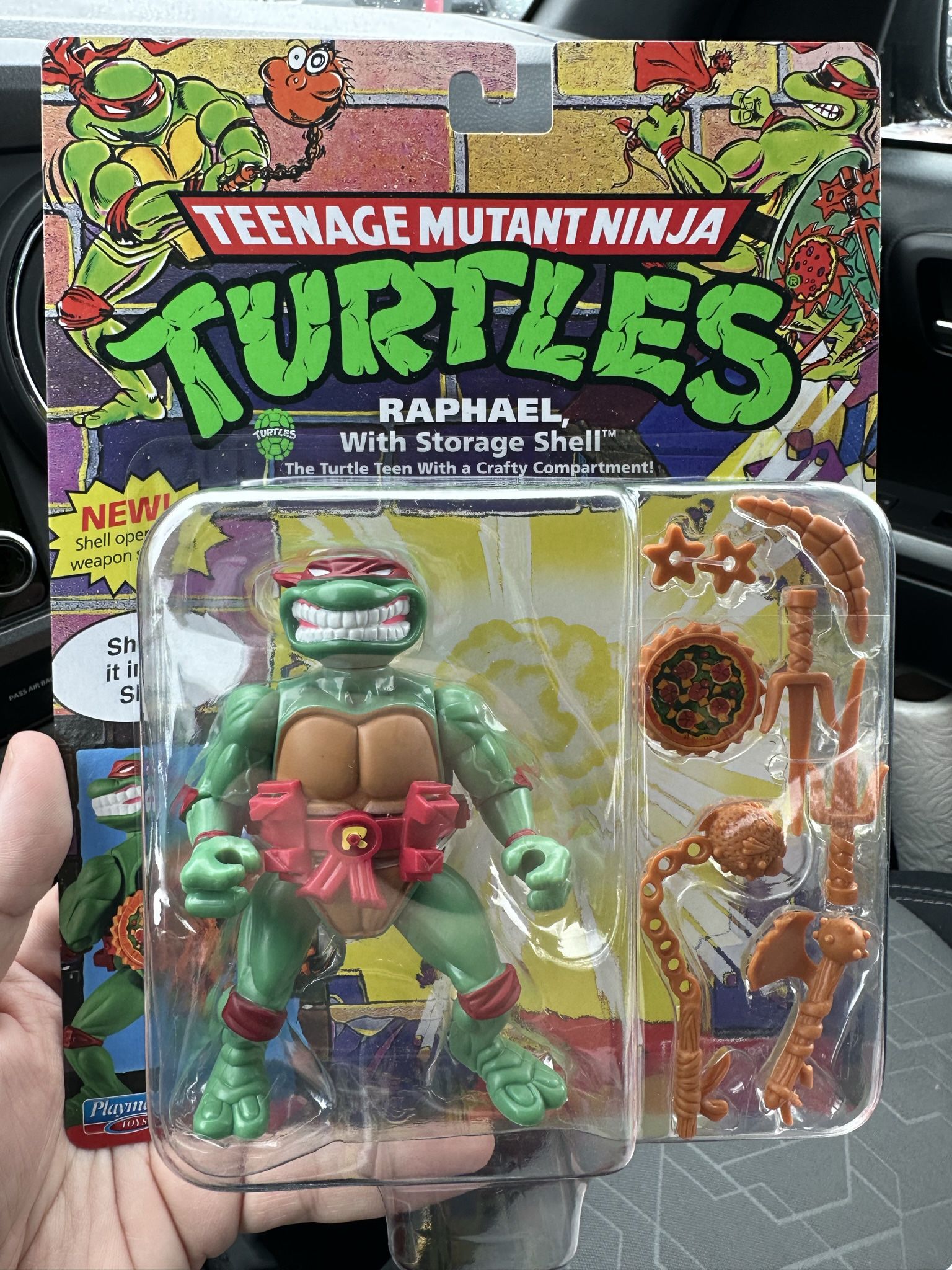 TMNT Playmates Classic Raphael storage shell. Teenage Mutant Ninja Turtles