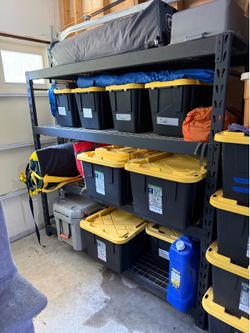 Heavy duty garage storage rack