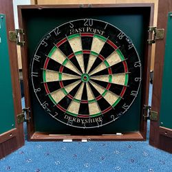 Dart Board With Cabinet