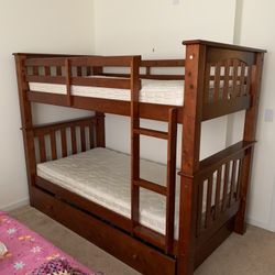 Wood Bunk Bed 