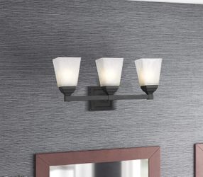 3-Lights Bathroom Vanity Light,Bathroom Wall Lights Fixture, Interior Bath Lighting