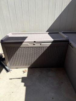Large Outdoor Resin Deck Storage Box