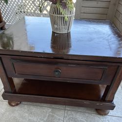 elevated living room coffee table