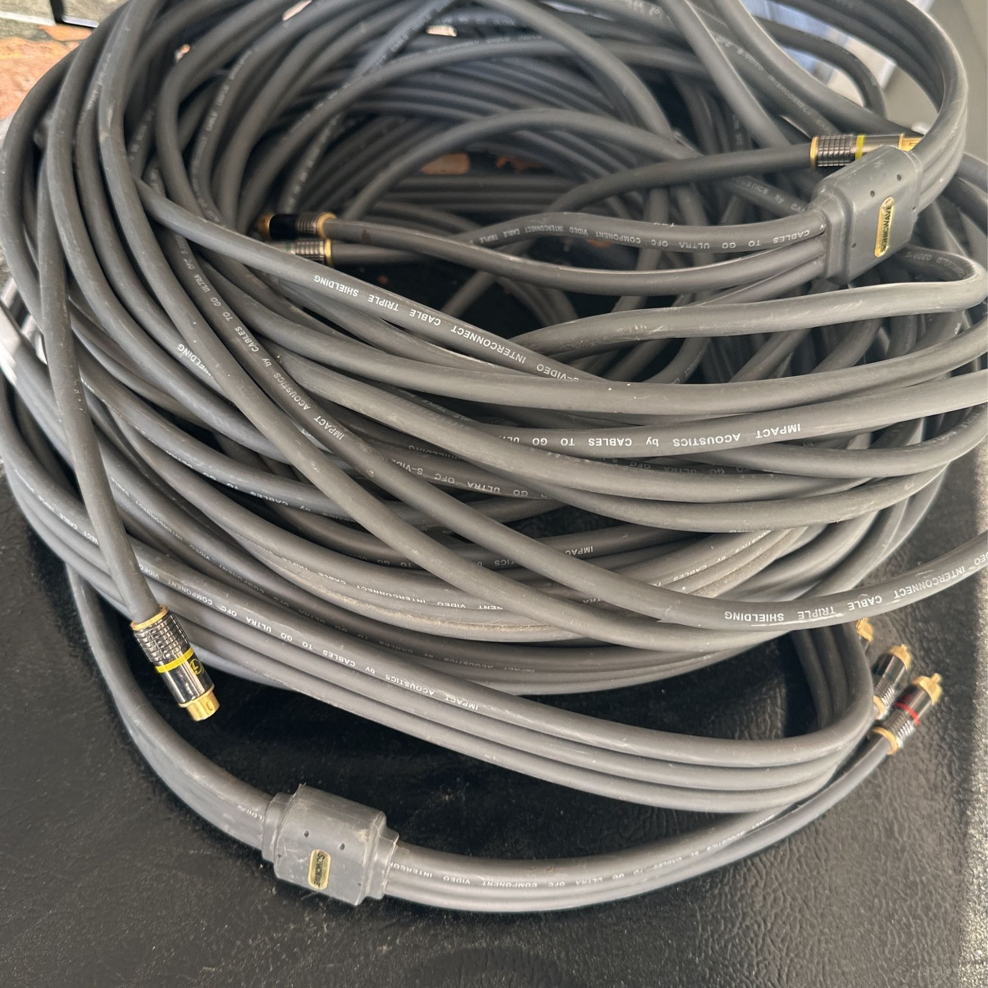 Heavy Duty Component & S-video Cables