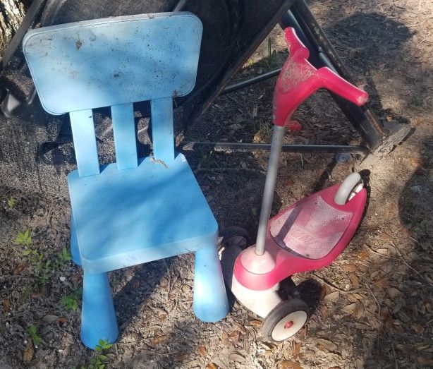 bike,chair, pillows,etc...