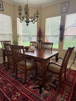 Solid Wood Dining Table & Chair Set