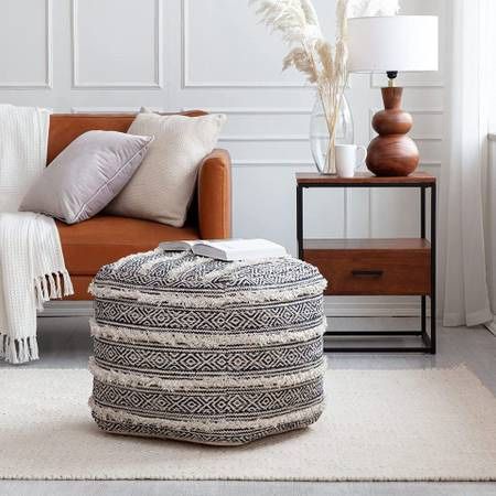 NEW Anji Mountain Square Ottoman Pouf Ouray 20