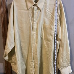 #98 Men’s Canary Yellow Dress Shirt