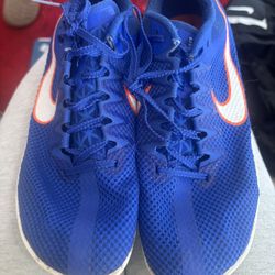 Blue Nike Distance Spikes 