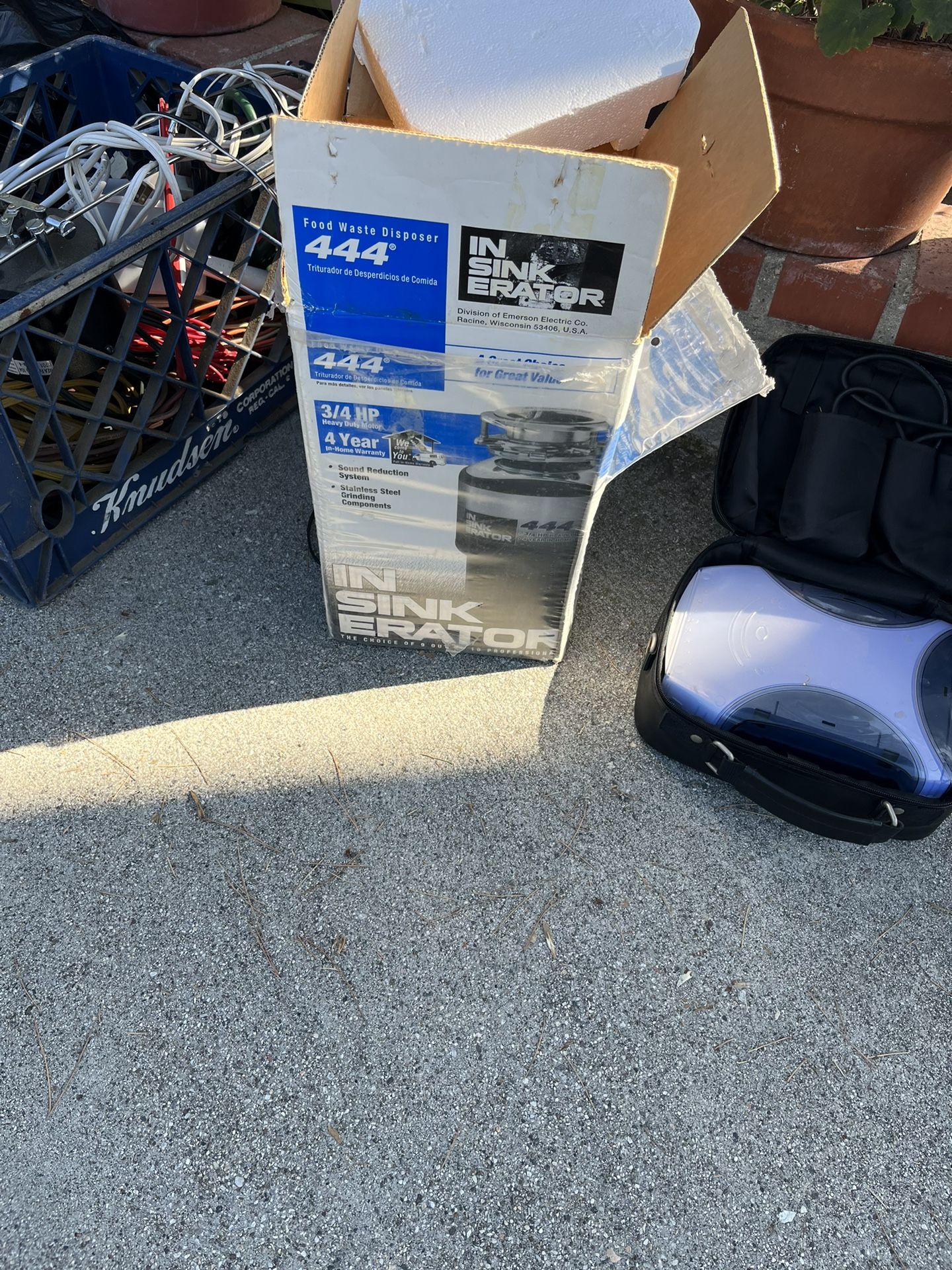 InSinkErator 444; 3/4 Horsepower Garbage Disposer Never Used In